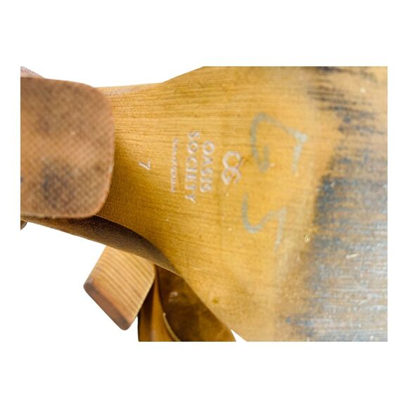 Oasis Society Women's Pointed Toe Stretch Ankle Boots Cognac Brown Leather US 7 - Picture 7 of 8